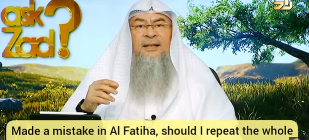 ​Made a mistake in Fateha or Tashahhud, should I repeat the whole Ayah or the single word
