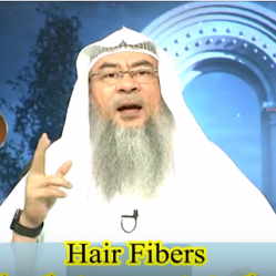 Hair fibers (Powder that connects to the hair), does it affect wudu and ghusl?