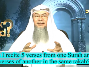 Can we recite few Ayahs from one Surah & a few Ayahs from another in the same rakah?