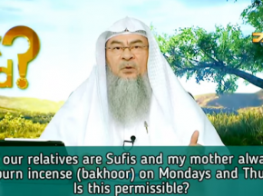 Most of our relatives are Sufis, Mother asks me to burn incense on Mondays & Thursdays, can I?