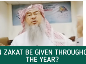 Can Zakat be given throughout the year?