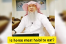 Is horse meat halal to eat?