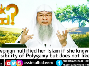 Has a woman nullified her Islam for doubting the permissibility of polygamy / Rejecting hijab?