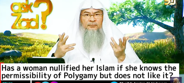 Has a woman nullified her Islam for doubting the permissibility of polygamy / Rejecting hijab?