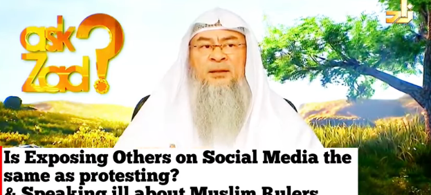 Is exposing people on Social Media same as Protesting? Speaking ill about Muslim Rulers