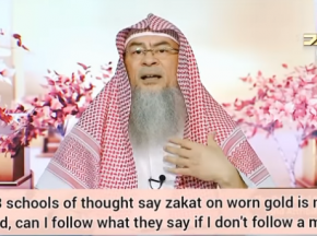 If 3 madhabs say there's no zakat on gold women wear, can I follow this if I don't follow a madhab?