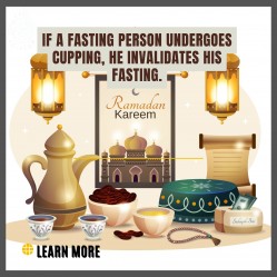Cupping breaks the fast of Ramadan