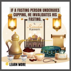 Cupping breaks the fast of Ramadan