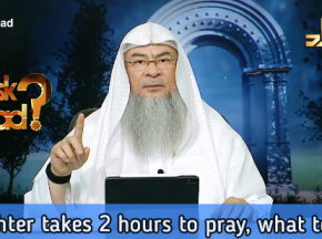 Daughter takes two hours to pray, what to do?