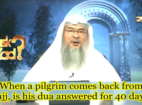 When a pilgrim comes back from Hajj?