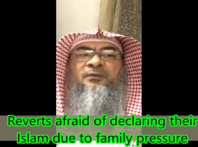 Reverts afraid of declaring their Islam due to family pressure