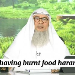 Is eating burnt food haram? #Assim