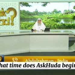 What day & time does Ask Huda come (Dr Muhammad Salah)