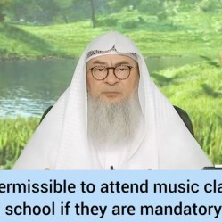 Is it permissible to attend music 🎶 classes in school if they are mandatory?