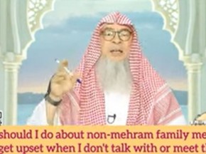 Non mahram family members upset if I don't talk / socialize with them