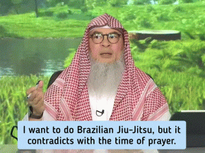 My Brazilian jiu-jitsu class coincides with time of prayer. Activities revolving around prayer times