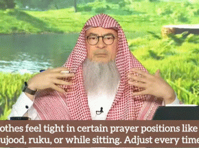 Clothes get tight in Ruku, Sujood etc What should a woman do about it
