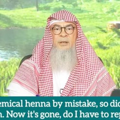 Put Chemical henna by mistake, did ghusl & tayammum. After its gone do I redo ghusl?