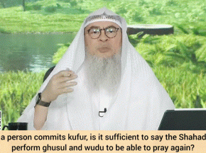 If a person commits kufr is it sufficient to say shahada, make ghusl, wudu to be able to pray?