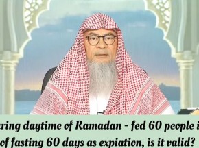 Zina during daytime of Ramadan - fed 60 people instead of fasting 60 days as expiation, valid?