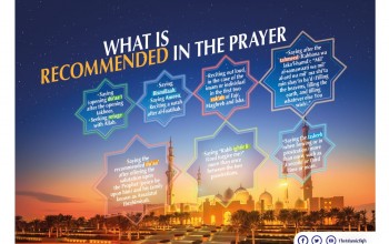 What is recommended in the prayer