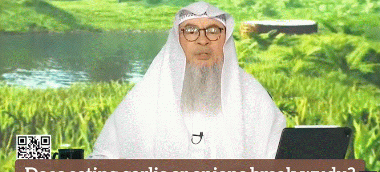 Does eating raw garlic or onions break wudu?