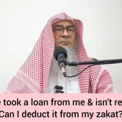 Someone took a loan from me & isn't returning, can I deduct it from my zakat?